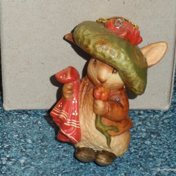 Beatrix Potter Benjamin Bunny Toriart Anri Italy Christmas Ornament 1980 W/ Box! - Picture 1 of 4